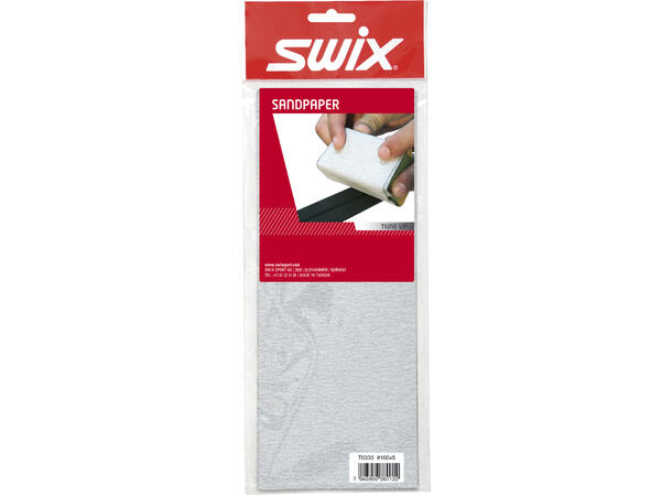 Swix T330 Sandpaper, 5 pcs #100 Sandpapir for rubbing av langrennski